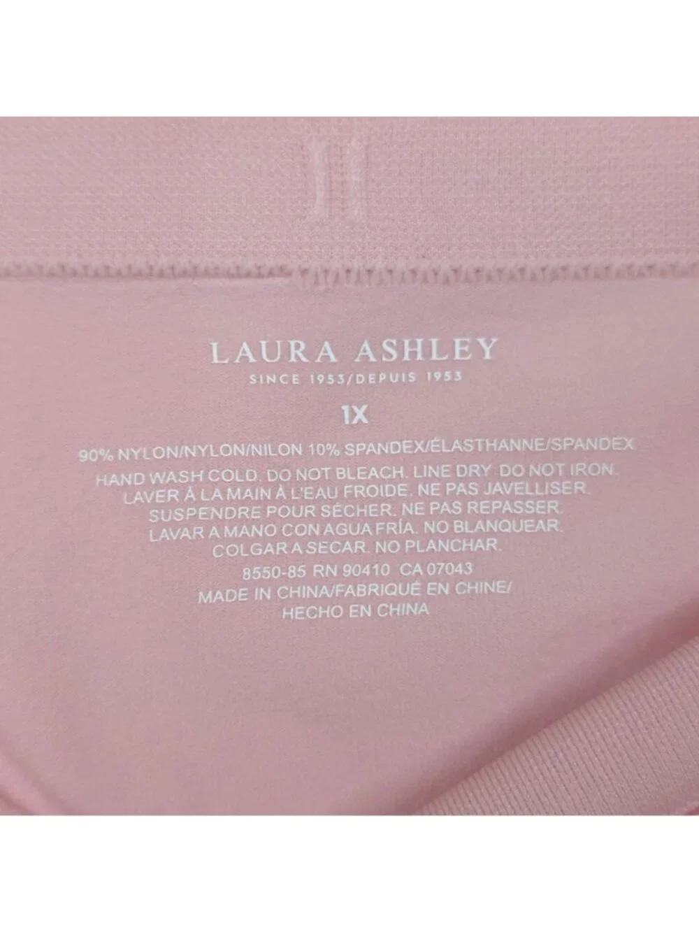 Laura Ashley Womens 5-Pack Briefs 1X Nylon/Spandex Assorted Colors Comfortable